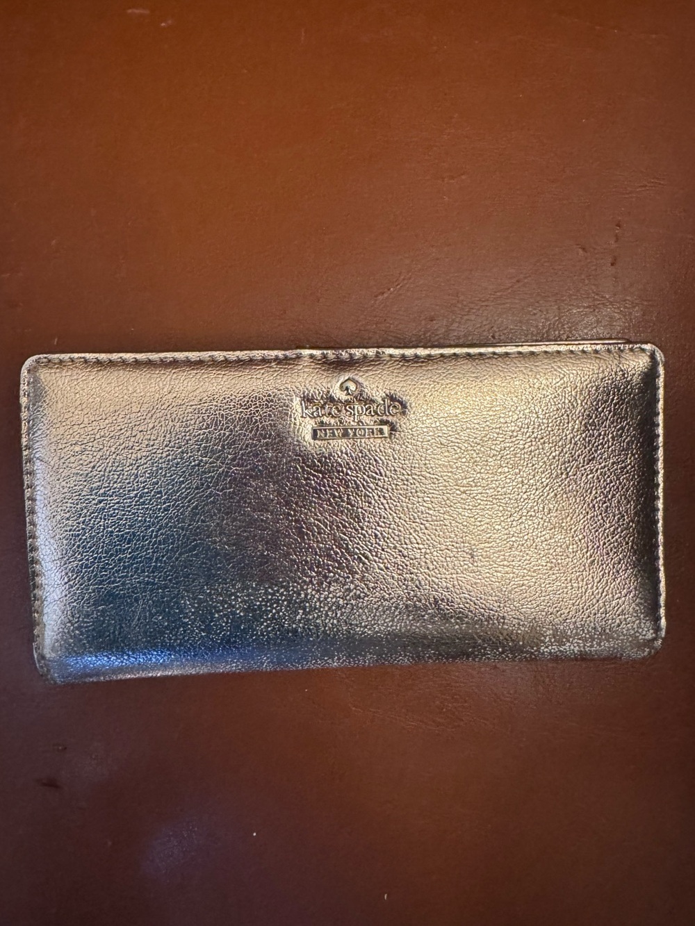 kate spade Metallic Long Continental Wallet